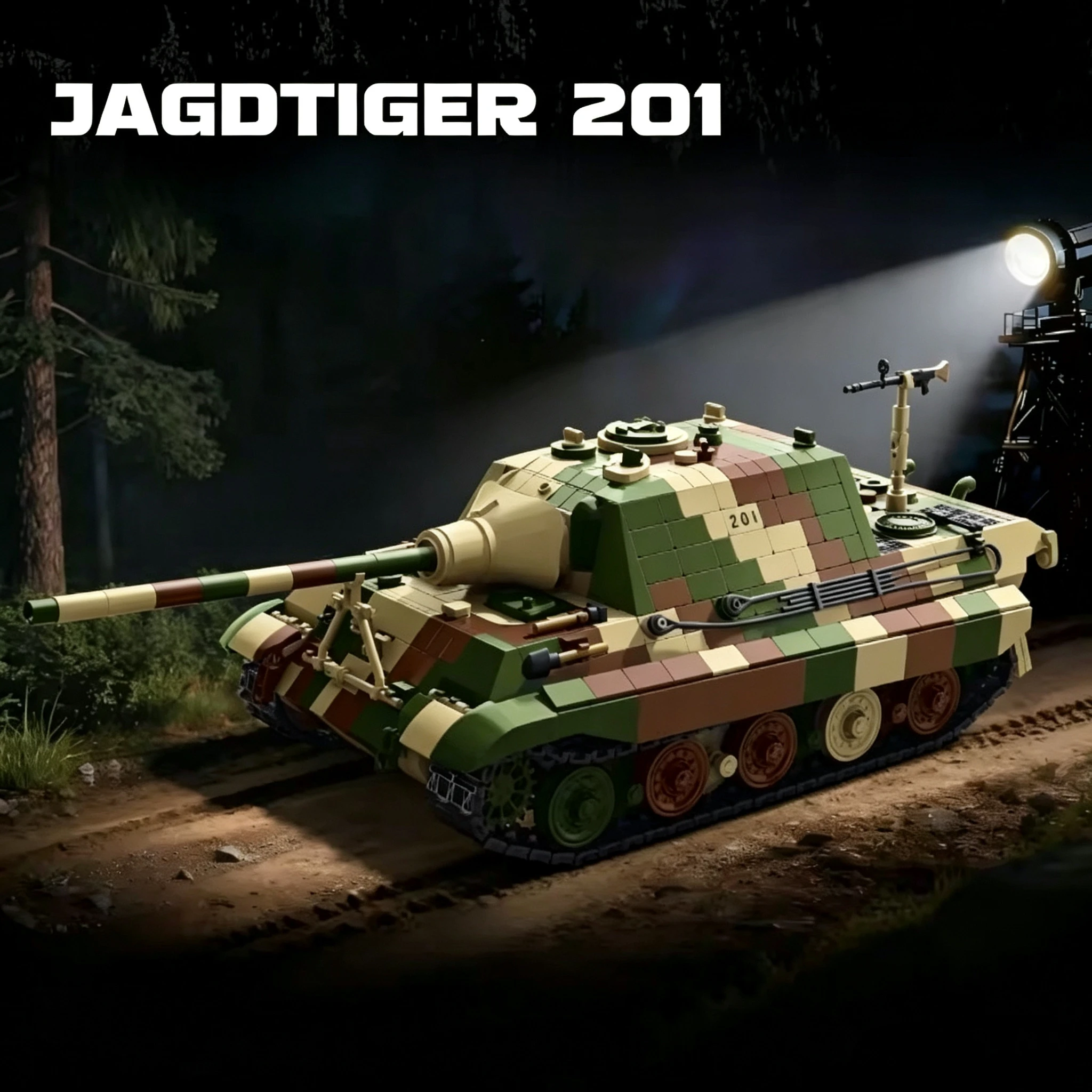 

Military 201 Tank Creative Assembly Toy Combination Model Tank Model Set Educational Toy MOC Creative Model Birthday Gift