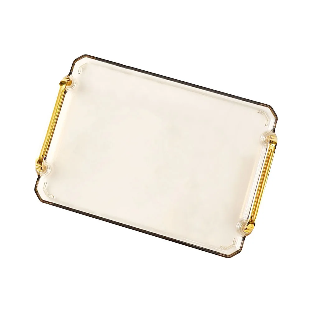 

Nordic Plastic Tray Double Handles Rectangular Desktop Jewelry Cosmetics Sundries Storage Organizer Nordic Plastic Tray