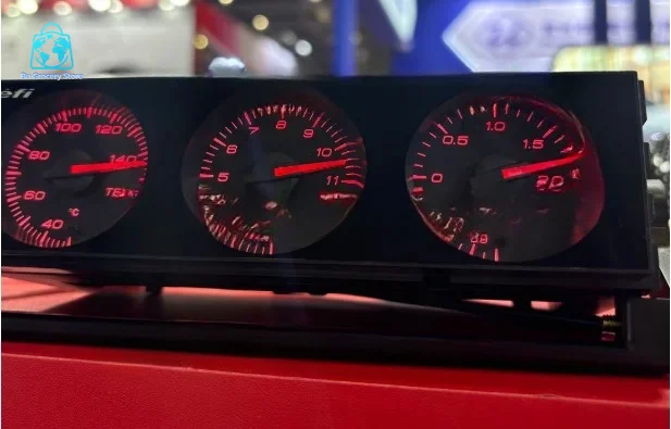 Automobile Modification Instrument, Water Temperature Oil Temperature Oil Pressure Turbine Pressure Triple Meter