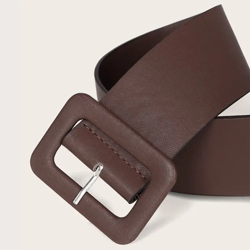 حزام عريض بإبزيم دبوس، مشد خصر بسيط للفساتين والسترات، حزام أنيق للتخسيس، إكسسوارات ملابس بسيطة