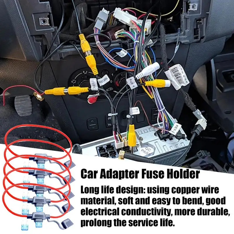 Portafusibili per auto Portafusibili per navi 5X che proteggono circuiti e apparecchiature elettriche con coperchio per camper per auto