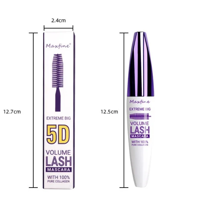 Rímel 3d extensões de cílios grosso alongamento cílios 5d fibra de seda rímel lash cor rímel à prova dwaterproof água cosméticos 3 cores