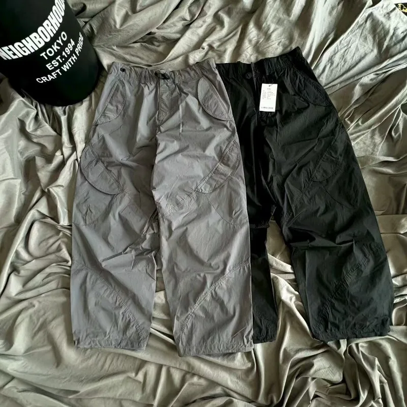 Pantaloni multitasche giapponesi Goldwin Machete Pantaloni da paracadutista neri grigi Uomo Donna Pantaloni larghi casual taglie forti di alta qualità