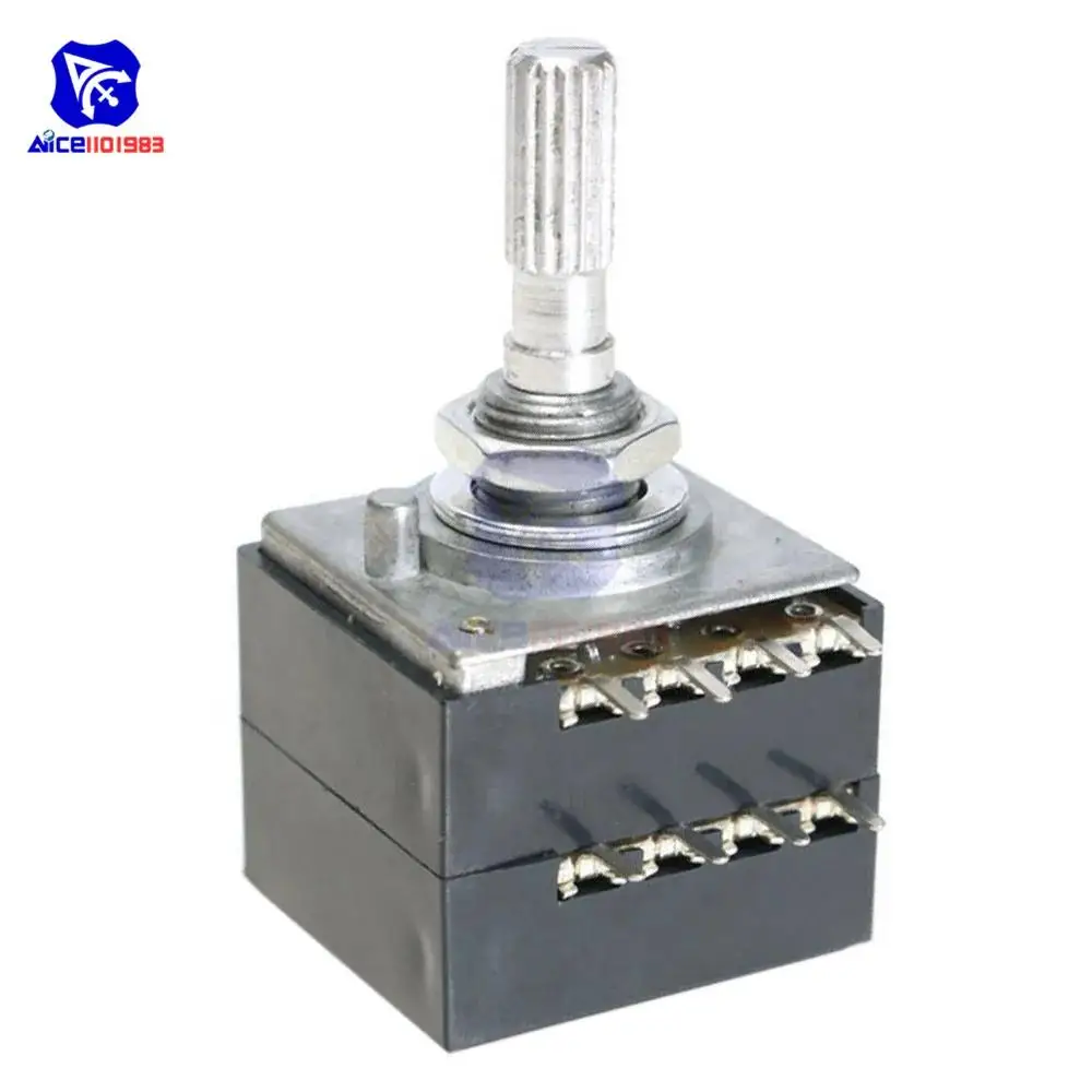 Rotary Potentiometer 50K / 100K LOG ALPS RH2702 Audio Volume Control Pot Stereo W Loudness L