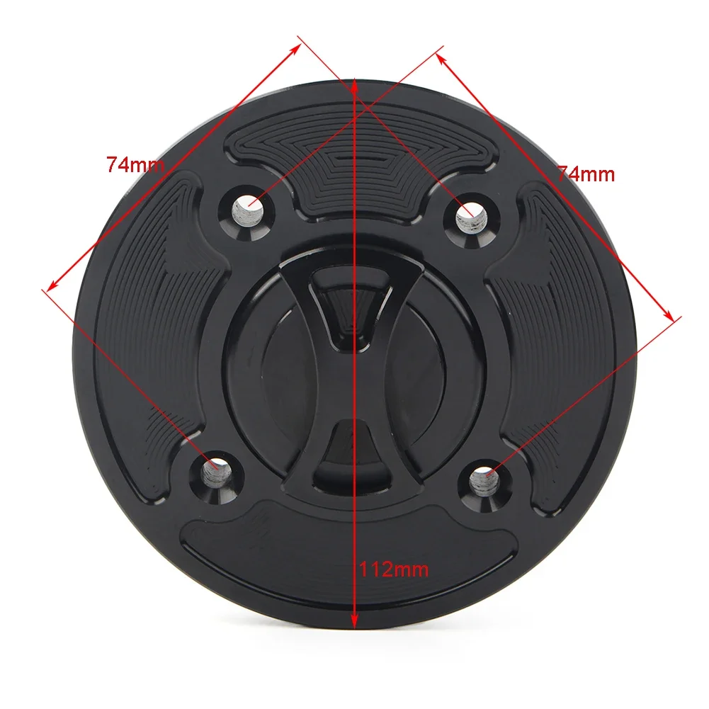 Accessories Fuel Gas Tank Cap Cover Keyless For Kawasaki Ninja 400 650 ZX-6R Z900 Z650 Z4000 Versys 1000 Versys-X 300