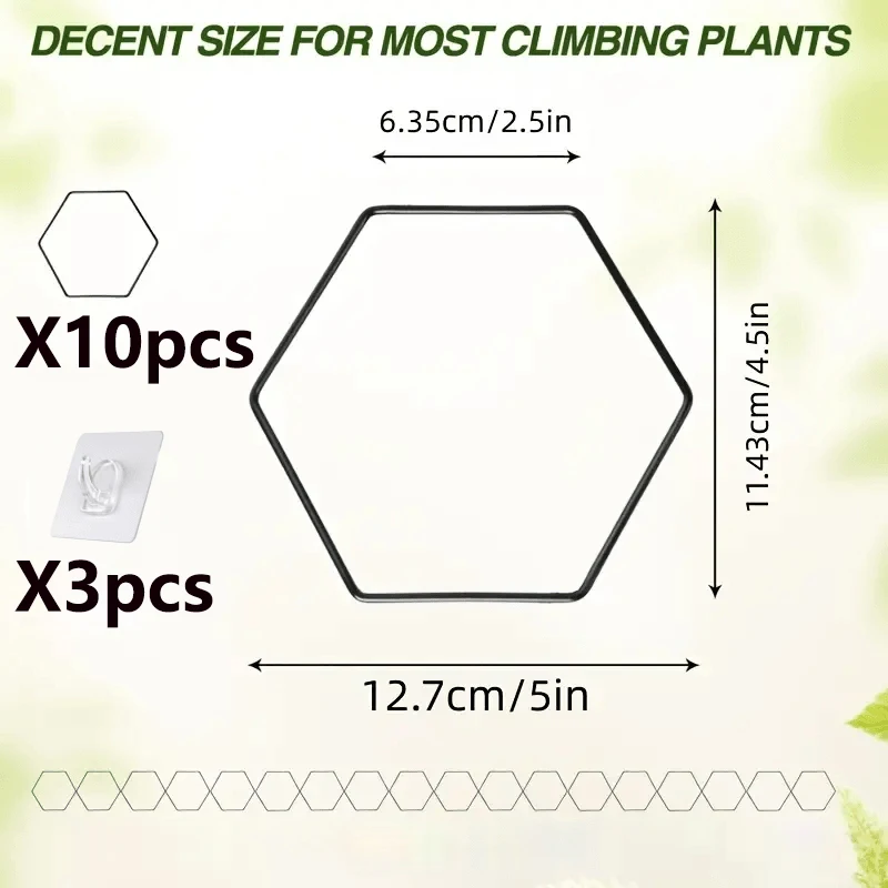 1 set of 10pcs DIY Chain Trellis, Elegant Plant Trellis Support Stand for Climbing Plants, For Gardeners & Plant Lovers