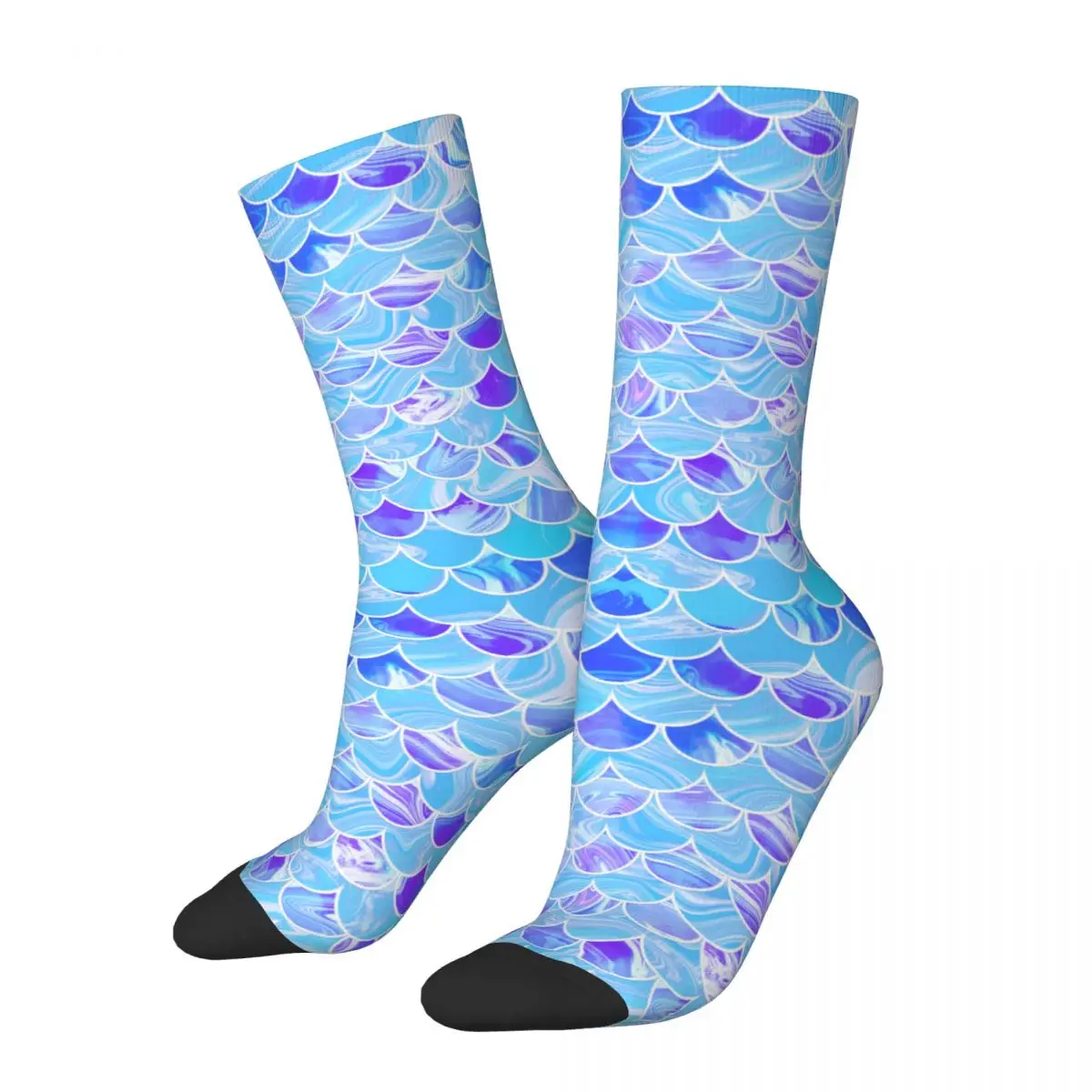 Laser Fish Grain Adult Socks Fish pattern, geometry, texture, simplicity, tiling Unisex socks,men Socks women Socks