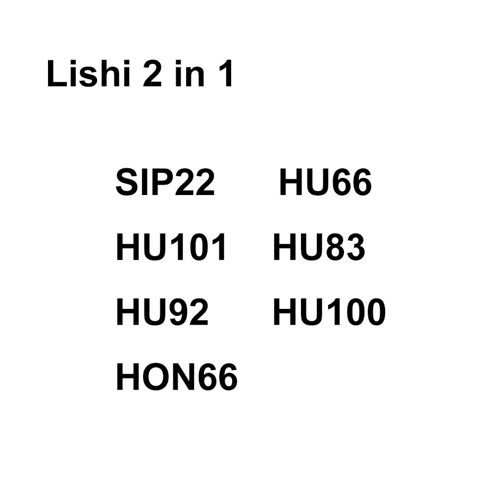 Lishi 2IN 1 TOOL SIP22 HU66 Decoder 2 in 1 Lishi tool HU101 HU83 HU92 HU100 HON66  For VW,FORD, BMW Locksmith Tools 2-in-1 Lishi