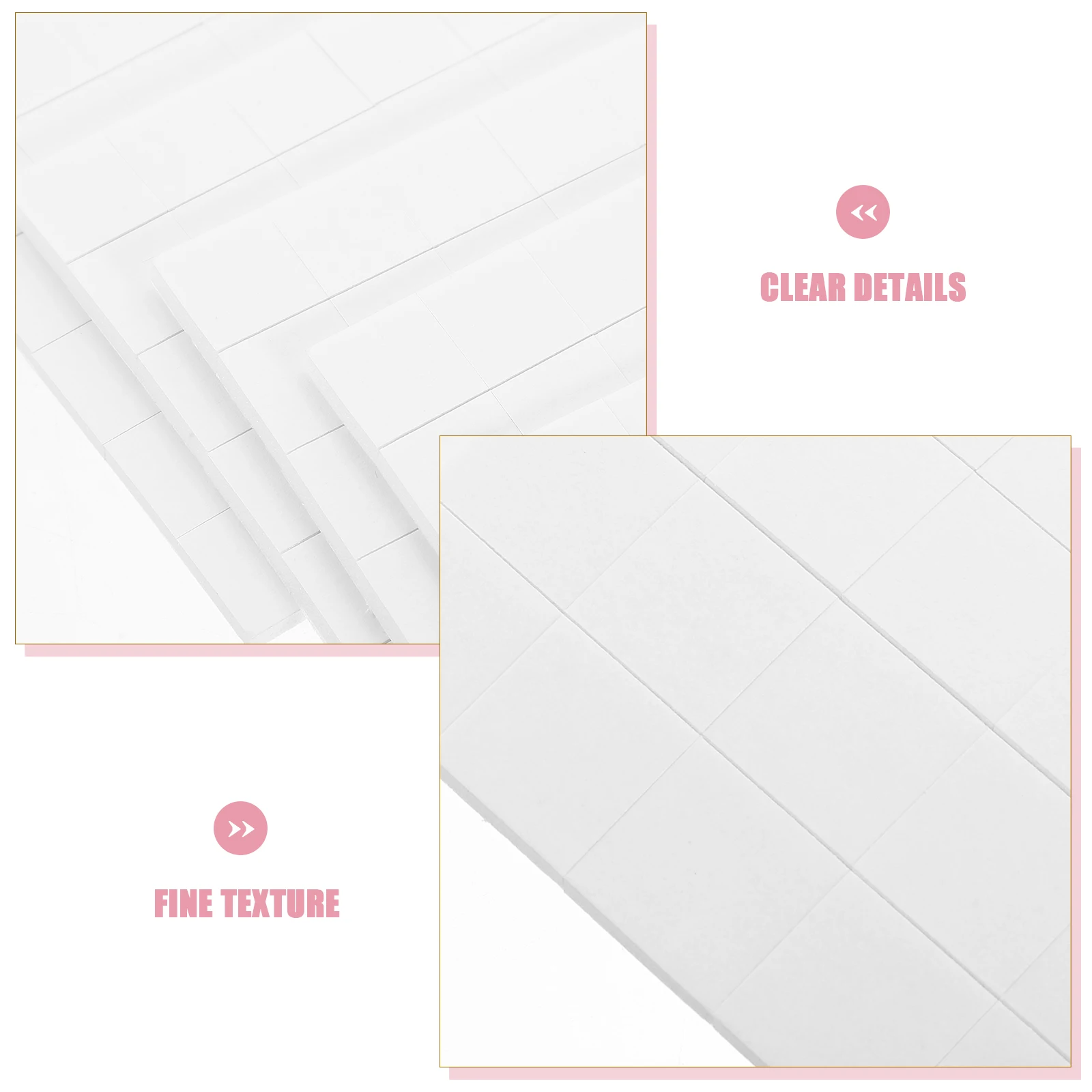 

5 Sheets Squares Dots Dual Adhesive Mounts For Scrapbook Diy Crafts Cards Invitations Decorative Art Projects Reusable Sticky