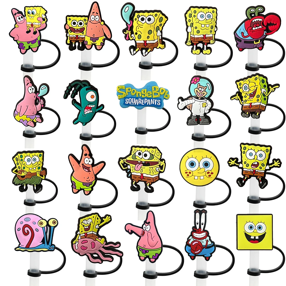 1-20 قطعة غطاء القش الكرتون غطاء 10 مللي متر سيليكون شرب القش التوصيل قابلة لإعادة الاستخدام سبلاش برهان الشرب صالح كوب غطاء من القش دلايات قلادة