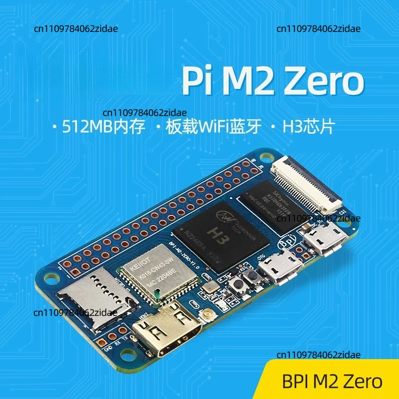 For Banana Pi BPI-M2 Zero Development Board Allwinner H3 Quad Core 512MB DDR3 WiFi Bluetooth SBC Module