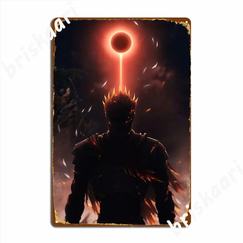 Soul Of Cinder Dark Souls Poster Metal Plaque Pub Living Room Customize Mural Painting Tin Sign Posters