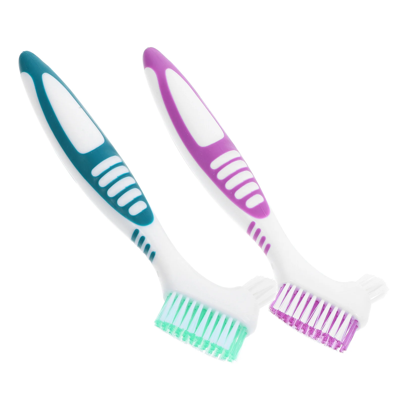 

2Set Dual-Sided Teeth Brush Set Hard Bristle Travel Oral Care Ergonomic Compact Case Effective Teeth Cleaning Brush Kit