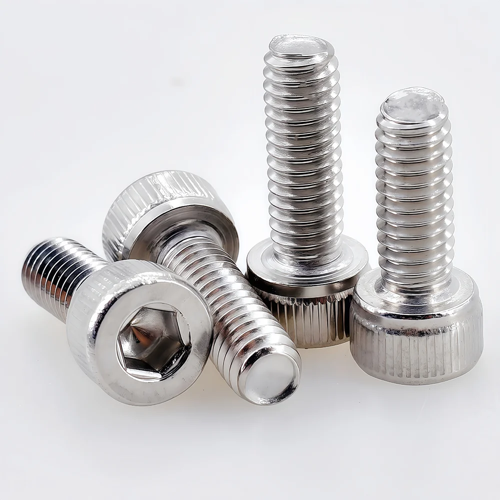 1-100pcs DIN912 Hexagon Hex Socket Head Cap Bolt Allen Screw M1.6M2M2.5M3M4M5M6M8M10M12  304 A2 Stainless Steel Allen Bolt Screw