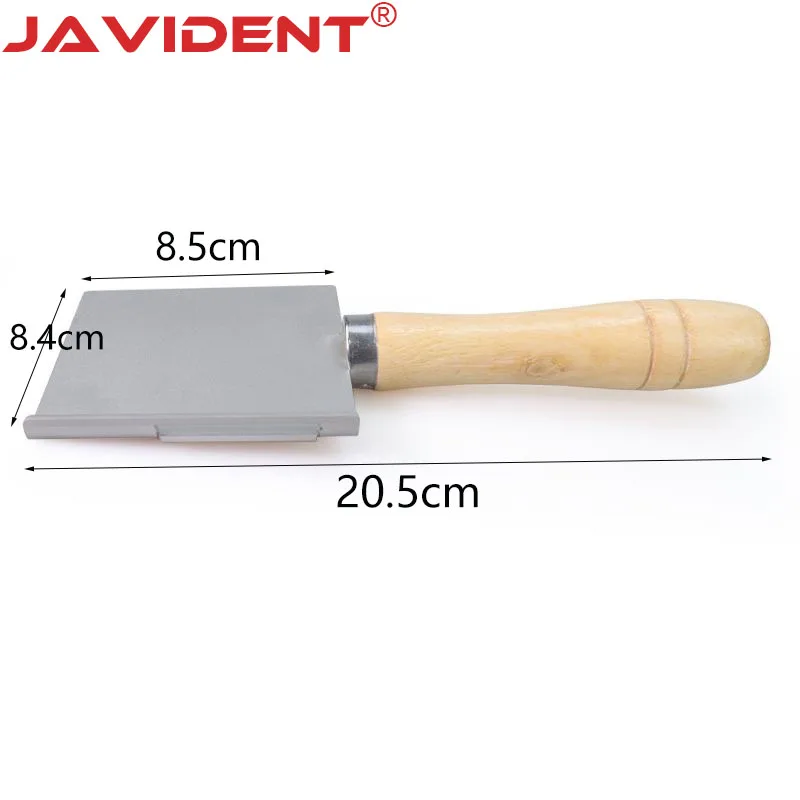 1Pc Dental Wax Spatula Aluminum Alloy Wax Spatula Laboratory Tools: Square and Semi-Circular Dental Prosthesis Materials