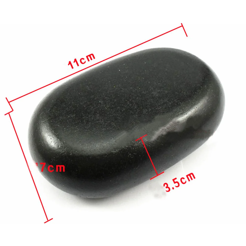 2 قطعة 11x7 سنتيمتر أصيلة الصخور البركانية تدليك الحجر مجموعة تهدئة حجر الطاقة ل الروائح سبا والروتين #2