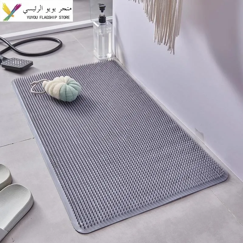 

Non-Slip Batoom Mat Bath ower Floor Rug Large Size Massage ower Room Bath Tub Scrubbing Foot Pad Home Decor Modern Sle