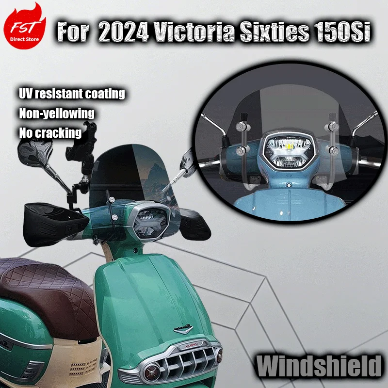 

For 2024 Victoria Sixties 150Si Motorcycle Windshield Modification Mount - Custom Fit for Enhanced Riding Experience