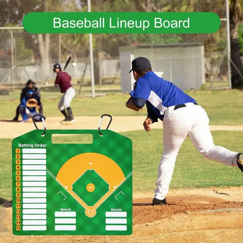 

Dry Erase Baseball Board Baseball Coaching Board Double-Sided Softball Clipboard With 2 Marker For Coaches Hockey Football Volle