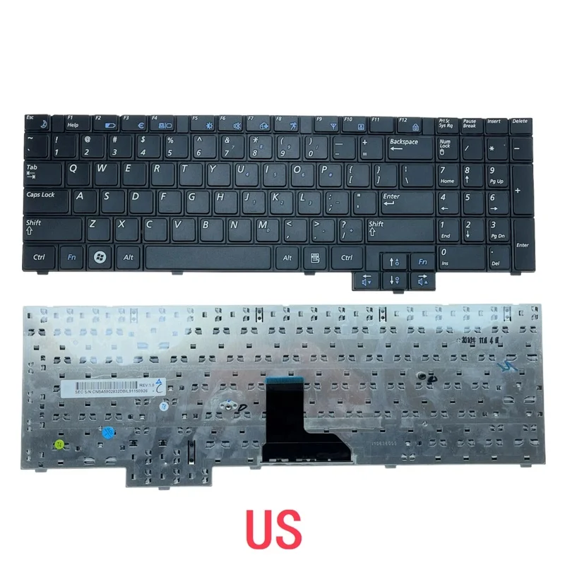New US Russian Laptop Keyboard For Samsung R528 R620 NP‑R620 R525 NP‑R525 R530 R540 R517 RV508 R523 Replacement Keyboard