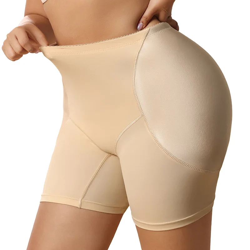 Women High Waist Butt Lifter Padded Panties Hip Enhancer Shapewear Tummy Control Seamless Body Shaper Boyshorts Plus Size Curvy