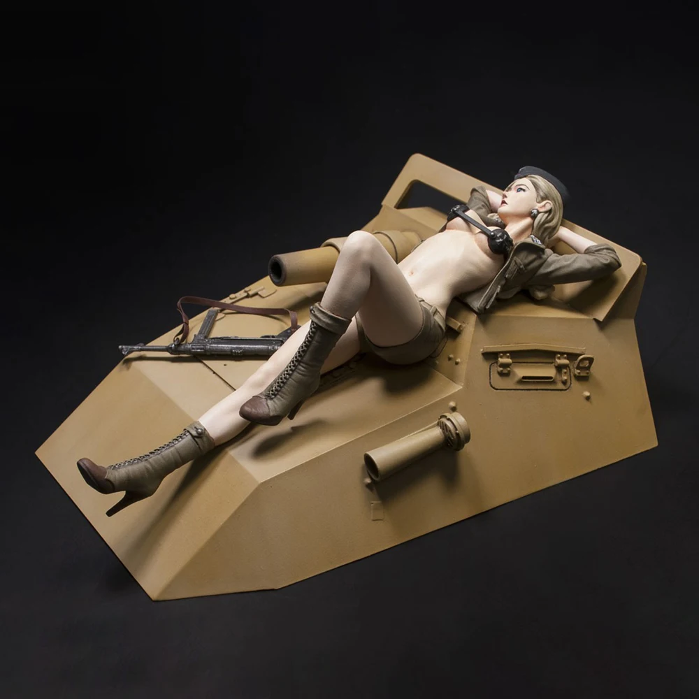 1/12 Resin Model Figure Kits GK , Beautiful Woman,Including Scene,Unassembled And Unpainted,469C
