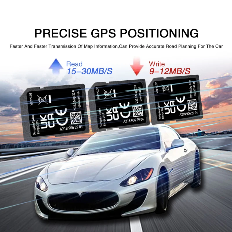 SD Card GPS Map Pilot Europe Sat Nav 2026 Star1 V22 A2189062904 for Mercedes Garmin A B C E M ML MLC-class Car