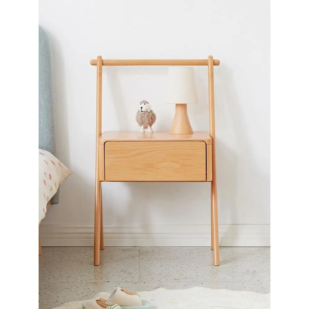 북유럽 스타일 원목 어린이 침실용 수납형 협탁