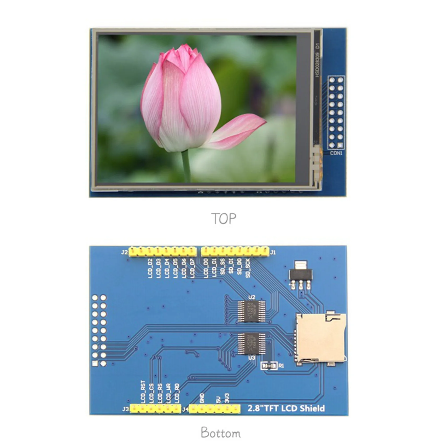 Módulo de tela LCD TFT de 2,8 polegadas 480X320 HD Módulo de exibição HX8347 para placa Arduino UNO e MEGA 2560