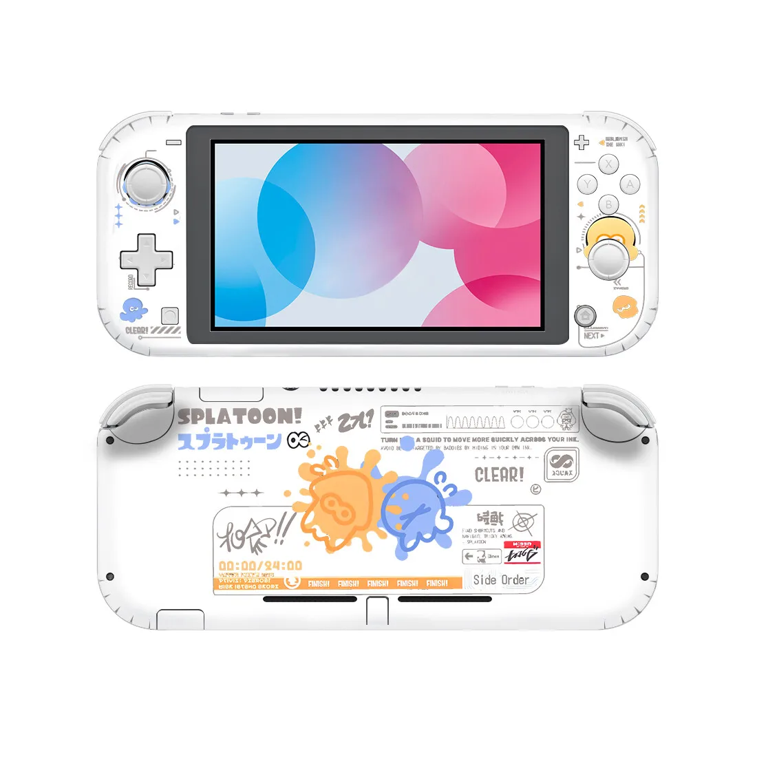 Game Splatoon Sticker Skin Cover for Nintendo Switch Lite Console Dock Charger Stand Holder Joycon Skin Vinyl