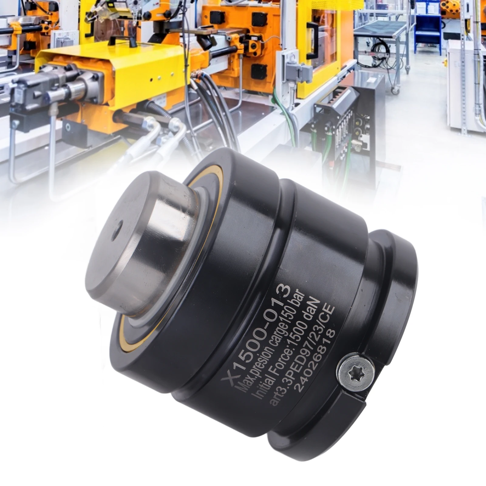 Gas Spring with Inflation Port Nitrogen Gas Spring Mould Stamping Parts with Inflation Port 15000N Initial Force 1500 Series