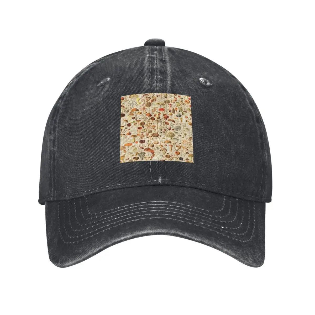 Vintage Mushroom Designs Collection Baseball Caps Snapback Denim Hats Outdoor  Hip Hop Baseball Cowboy Hat for Men Women