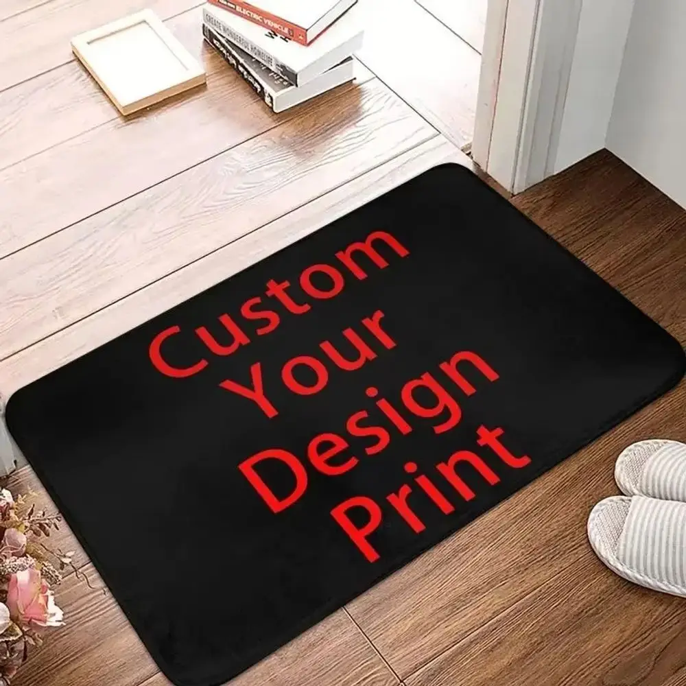 VIKAMA Ultra-Fine Sand Carpet With Letter Patterns Soft For Living Room Bedroom Entrance And Door Area Floor Mat Home Decoration
