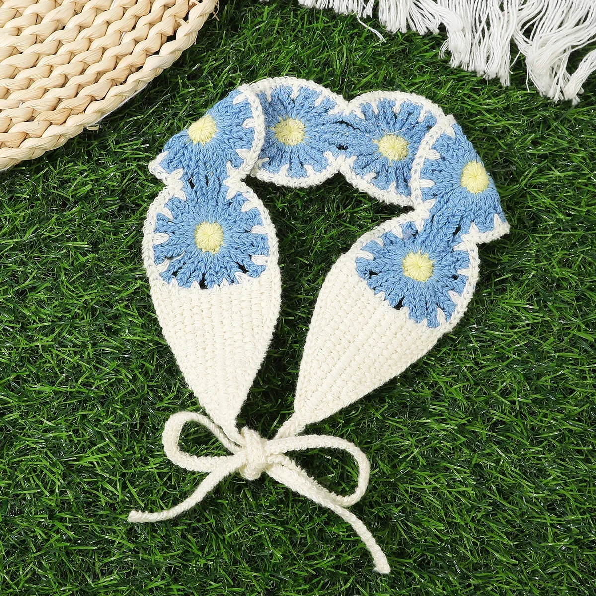 フラワーグリーンシンプルなヘアバンドヘアスカーフターバンバンダナレディース女性ボヘミアビーチ帽子ファッションヘアアクセサリーヘッドバンド