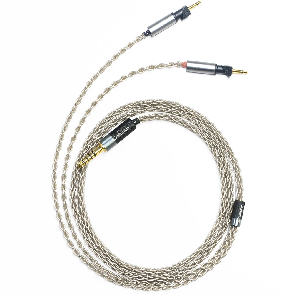 6N Single Crystal Silver Headphone Upgrade Cable for Abyss Diana V2, Diana TC, Diana MR, Diana DZ, JOAL