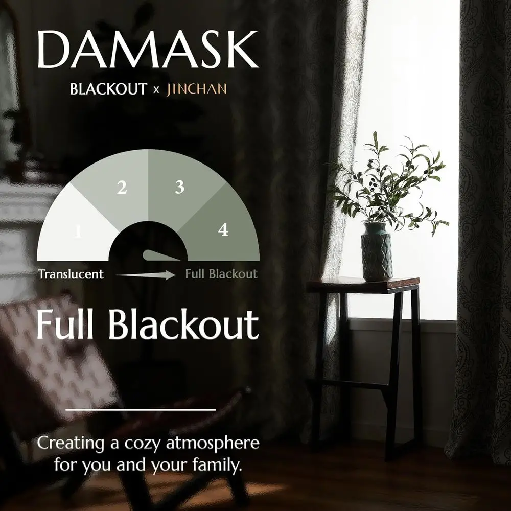 ผ้าม่านฉนวนกันความร้อนแบบมีห่วงตาไก่ ลายดอกไม้สีเขียวเซจ 84 ชิ้น ชุด 2 ชิ้น สำหรับห้องนอนและห้องนั่งเล่น