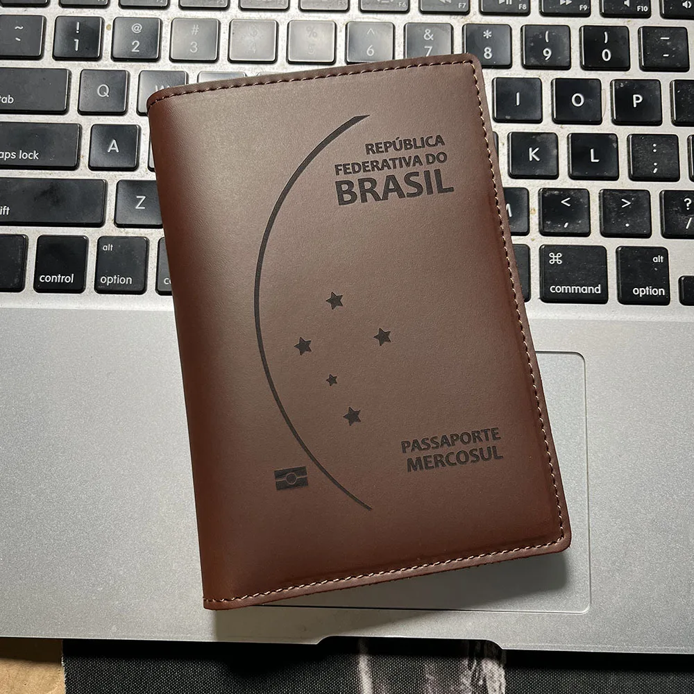 Handmade Genuine Leather Brazilian Passport Cover Genuine Leather Brazil Passport Holder