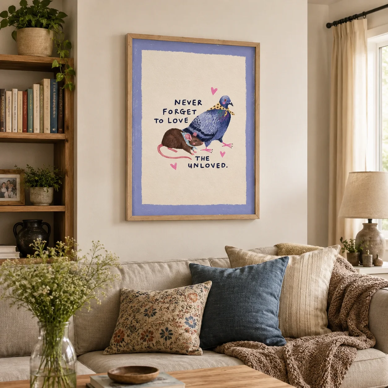 Canvas Wall Print, Modern Art Illustration, High‑Grade Home Decoration Artwork for Bedroom, Living Room, Office & Interior Space