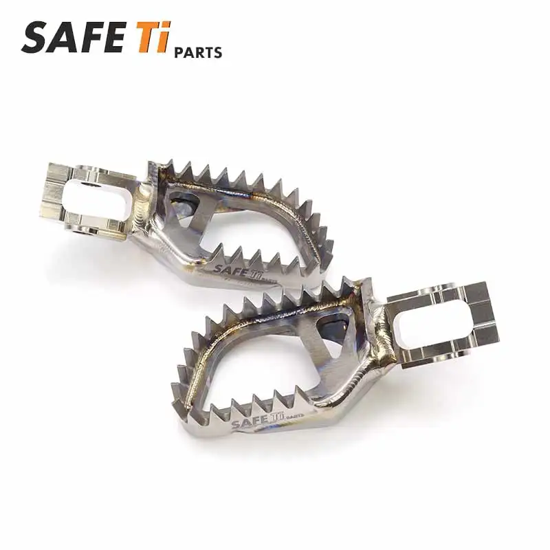 Titanium Alloy Footpegs For BETA PRO 20-24 LUXURY 5mm BACK +5mm DOWN RR200 RR250 RR300 RR350