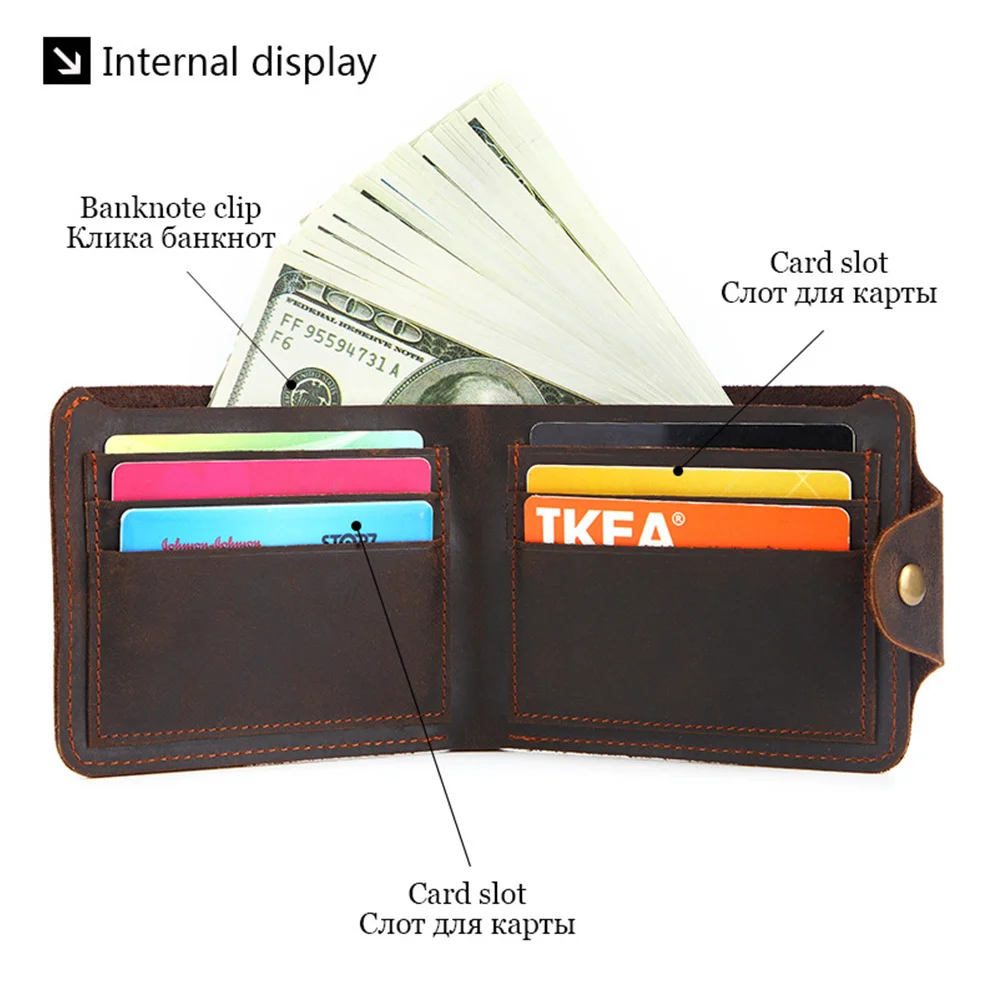 الرجال المحفظة سستة زر تصميم دائم خمر بطاقة الأعمال النقدية محفظة نسائية للعملات المعدنية متعددة الوظائف الرجال حامل بطاقات الائتمان