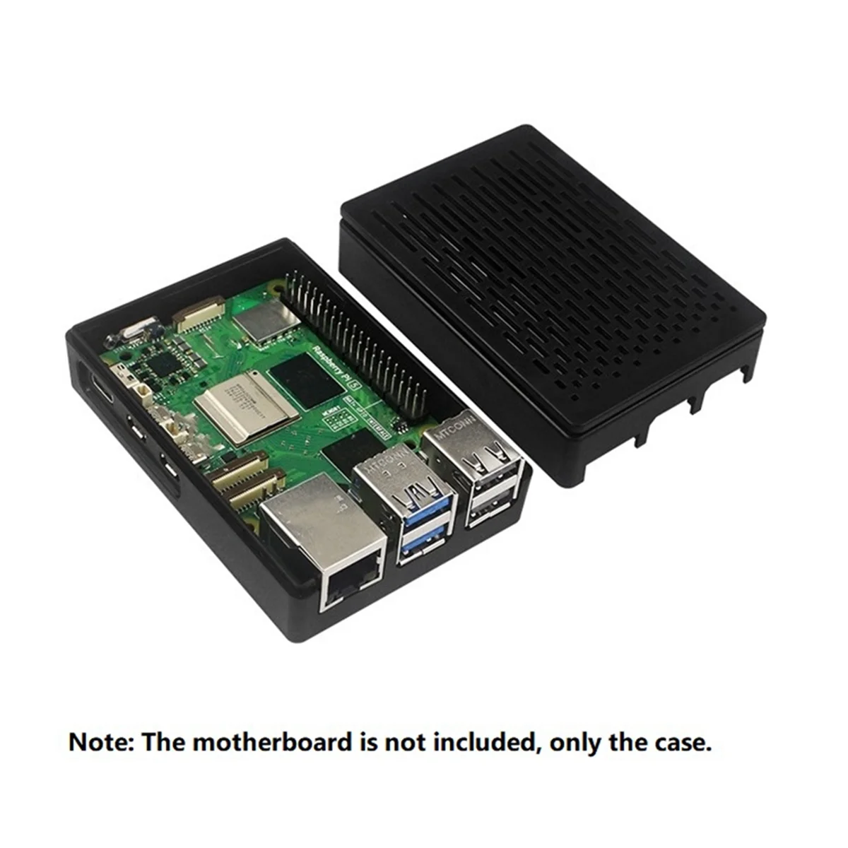 Case for Raspberry Pi 5, for Raspberry Pi 5 ABS Case Heatsink Cooler for Raspberry Pi 5