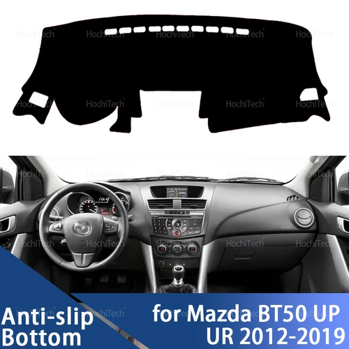Imagen 1 del producto Para Mazda BT50 UP UR 2012 2013 2014 2015 20126 2017 2018 2019 cubierta de salpicadero de coche alfombrilla de tablero alfombra Dashmat Anti-UV