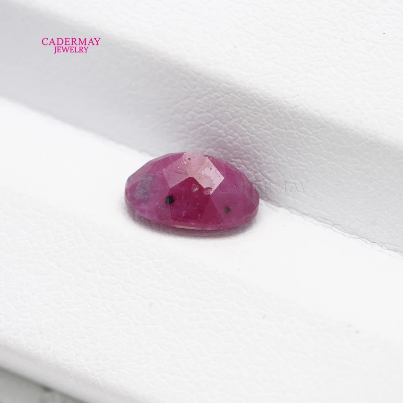 Cadermay NGTC Certificate Natural Ruby 2.48ct Oval Shape Red Natural Ruby Gemstones Loose For Jewelry Making