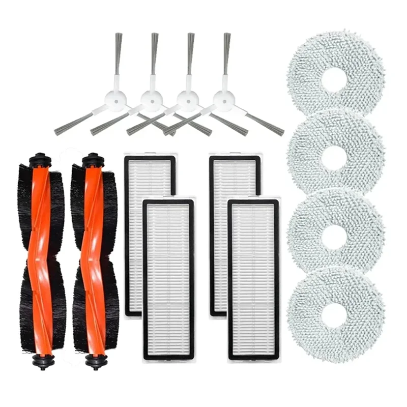 -A14E For Xiaomi Mijia Omni 2 C102CN / B101CN / B116CN / X10+ Plus Parts Accessories Main Side Brush Hepa Filter Mop Cloth
