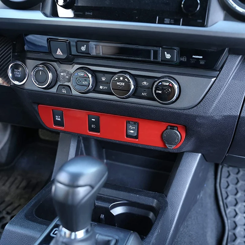 NEUE-Für Toyota Tacoma 2015 2016 2017 2018 2019 2020 Auto Center Konsole Feuerzeug Panel Innen Auto Zubehör