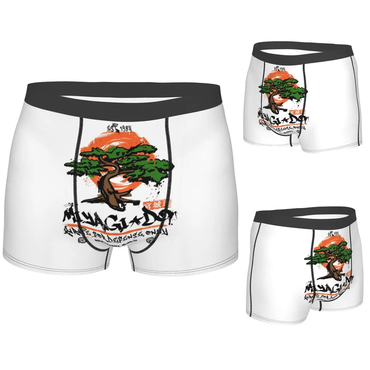 

Boxer Underpants Shorts Miyagi Do Karate Panties Men's Breathable Underwear for Homme Man Boyfriend Gift