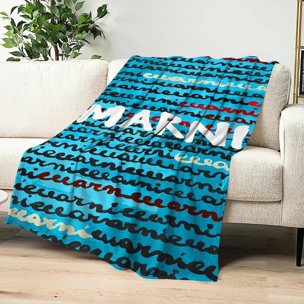 comfort warm soft plush M-MarniS blanket suitable for sofa Fashion Luxury living room Design office bedroom travel and gift