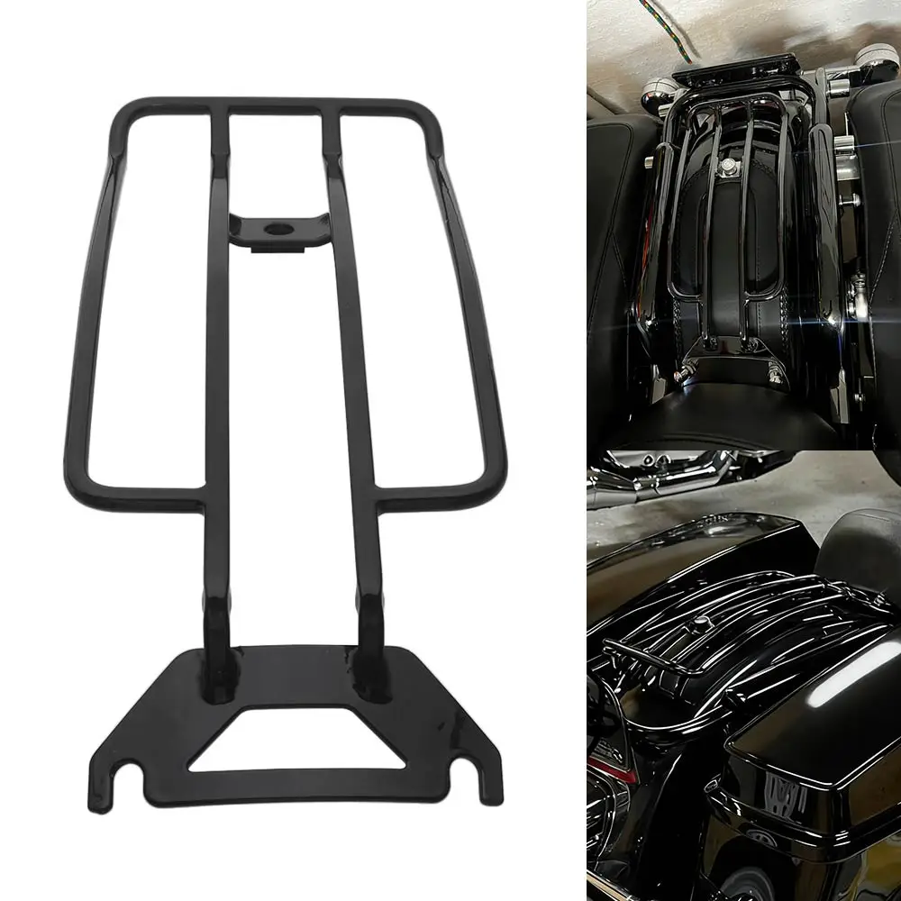 

Задний багажник-держатель для мотоцикла Harley Touring Electra Road Glide Road King FLHR FLHT FLTR 98-2008, черный