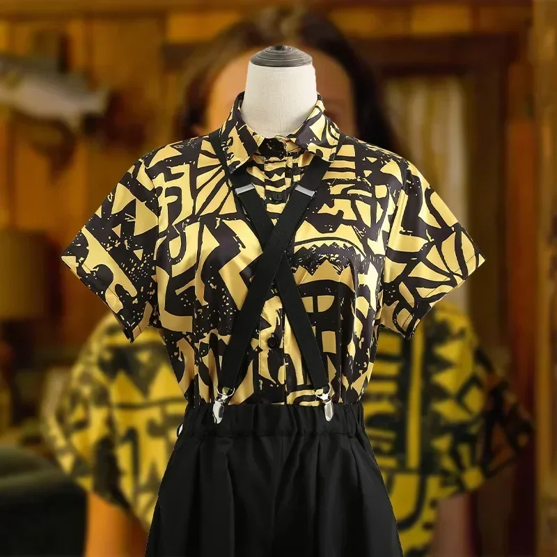 

Girls Women Stranger Tops Eleven Cosplay Costume EL Cos Tops Shirt Halloween Carnival Party Props Christmas Party Suit Tees
