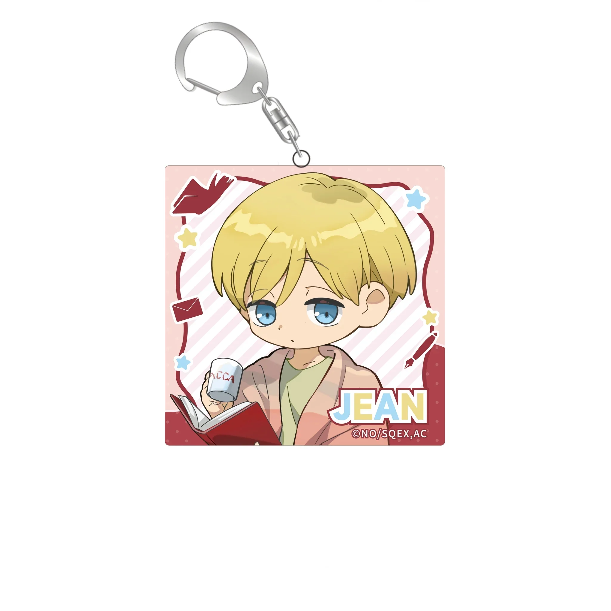 6cm Anime Bag Acrylic KeyRing Anime ACCA: 13-Territory Inspection Dept Cell Phone Pendant For Fans Exquisite Product Keychain